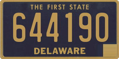 DE license plate 644190