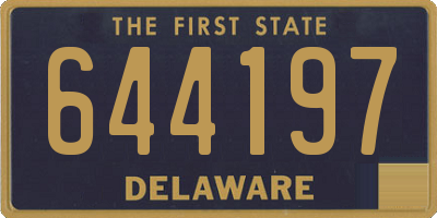 DE license plate 644197