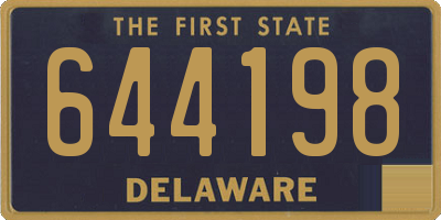 DE license plate 644198