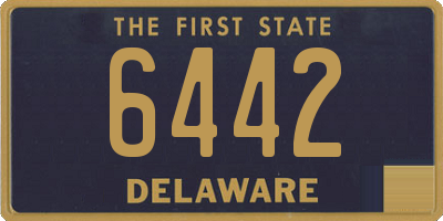 DE license plate 6442