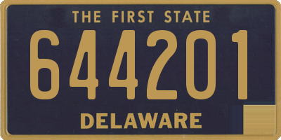 DE license plate 644201