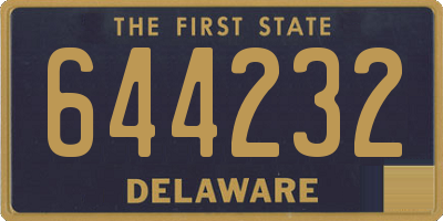 DE license plate 644232