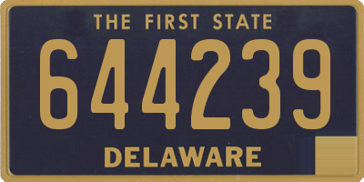 DE license plate 644239