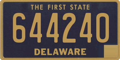 DE license plate 644240