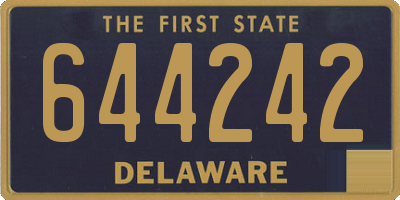 DE license plate 644242