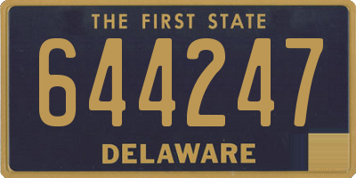 DE license plate 644247