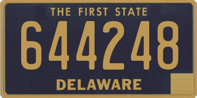 DE license plate 644248