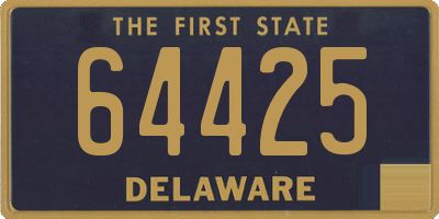 DE license plate 64425