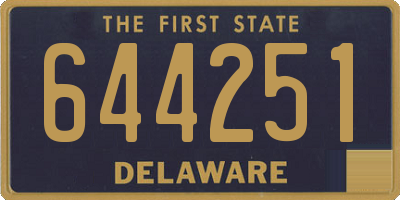 DE license plate 644251