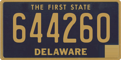 DE license plate 644260