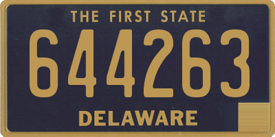DE license plate 644263