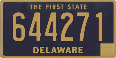 DE license plate 644271
