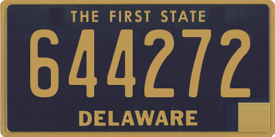 DE license plate 644272