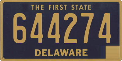 DE license plate 644274