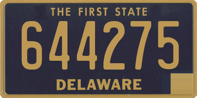 DE license plate 644275