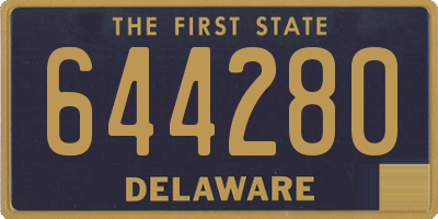 DE license plate 644280