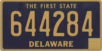 DE license plate 644284