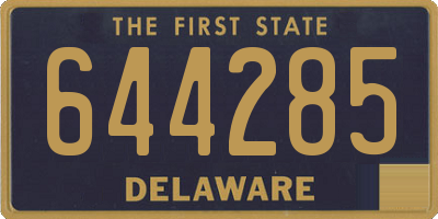 DE license plate 644285