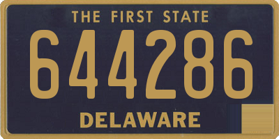 DE license plate 644286