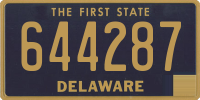 DE license plate 644287