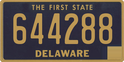 DE license plate 644288