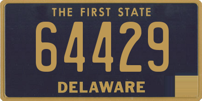 DE license plate 64429
