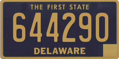 DE license plate 644290