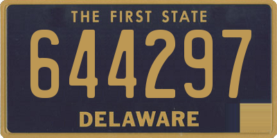 DE license plate 644297