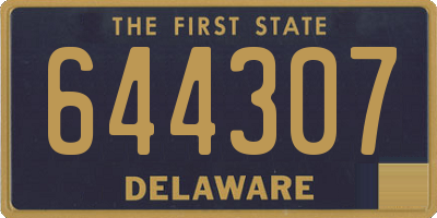 DE license plate 644307