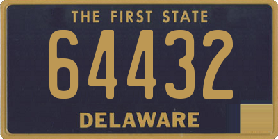 DE license plate 64432