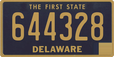 DE license plate 644328
