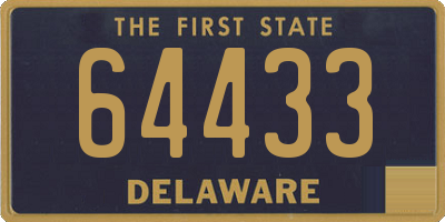 DE license plate 64433