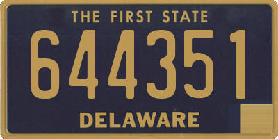 DE license plate 644351