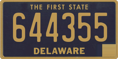 DE license plate 644355