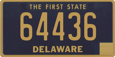 DE license plate 64436