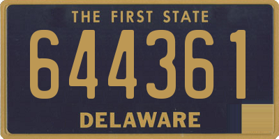 DE license plate 644361