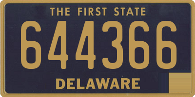 DE license plate 644366