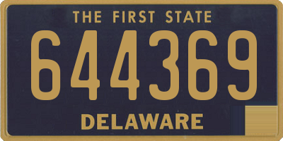 DE license plate 644369