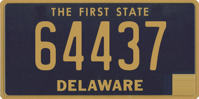 DE license plate 64437