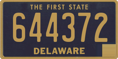 DE license plate 644372