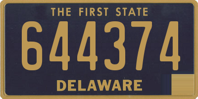 DE license plate 644374