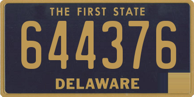 DE license plate 644376