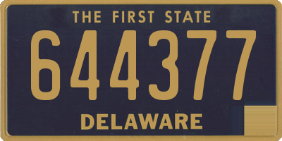 DE license plate 644377