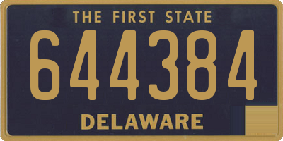 DE license plate 644384