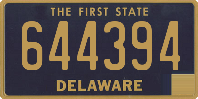 DE license plate 644394