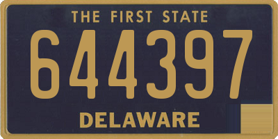 DE license plate 644397