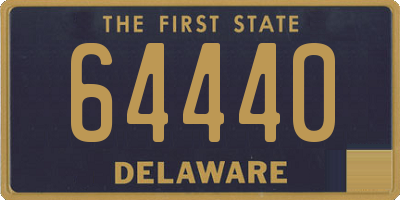 DE license plate 64440