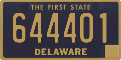 DE license plate 644401