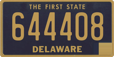 DE license plate 644408