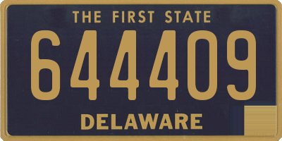 DE license plate 644409
